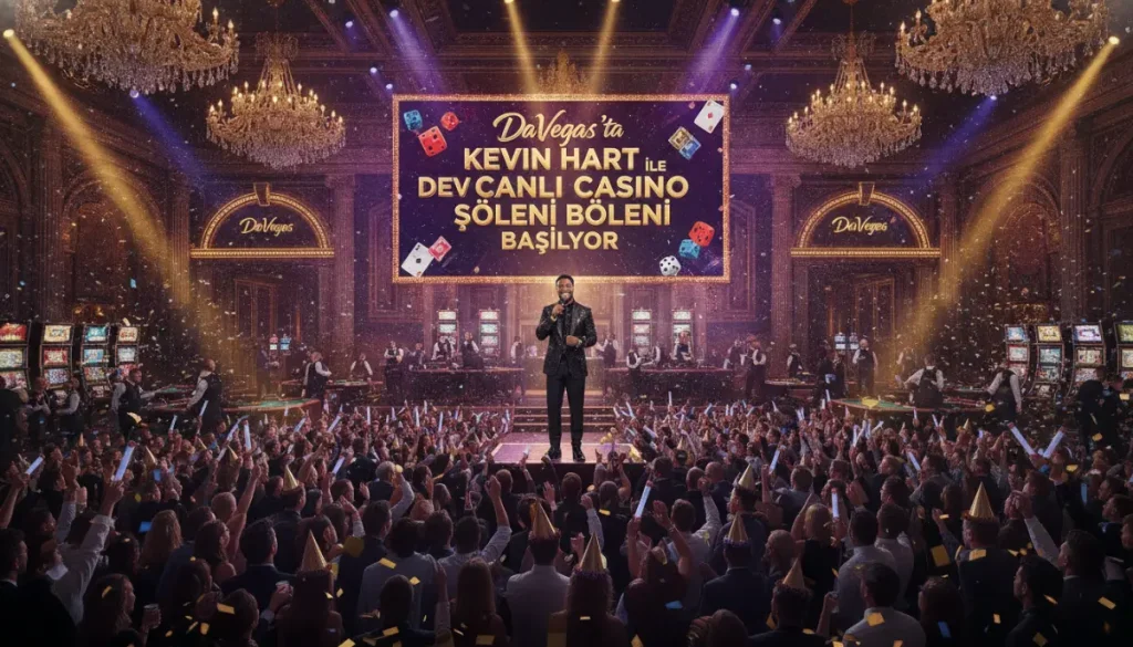 DaVegas’ta Kevin Hart ile Dev Canlı Casino Şöleni Başlıyor